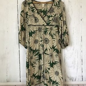 Moulinette Soeurs Anthropologie Sz 0 Green Dress